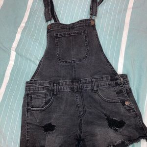 Black overalls